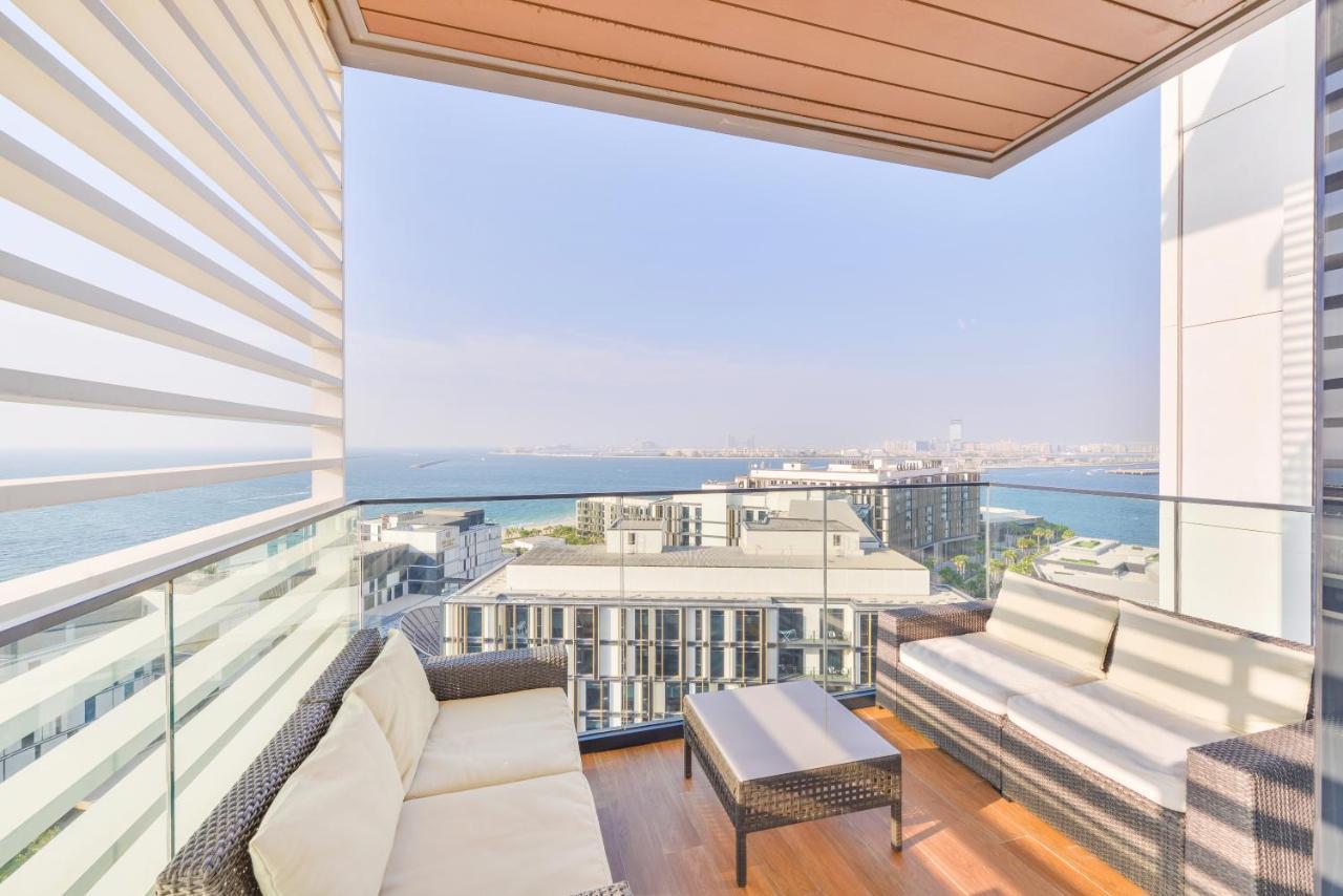 Posh 2 Bedroom Oceanfront Apt In The Heart Of Bluewaters Island Dubai Luaran gambar